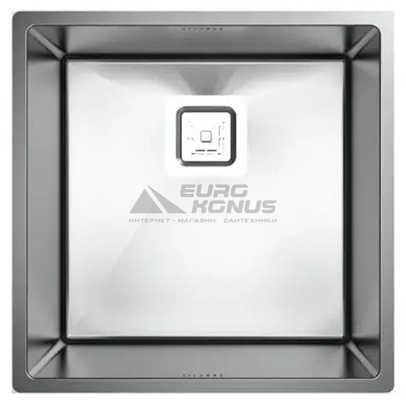 FABIANO Кухонная мойка Quadro 44 без крыла матово-полированная (8216.401.0522)