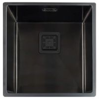FABIANO Кухонная мойка Quadro 44 Nano Graphite без крыла полированная (8216.401.0893)