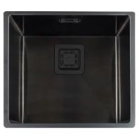 FABIANO Кухонная мойка Quadro 49 Nano Graphite без крыла полированная (8216.401.0896)