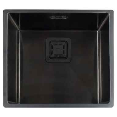 FABIANO Кухонная мойка Quadro 49 Nano Graphite без крыла полированная (8216.401.0896)