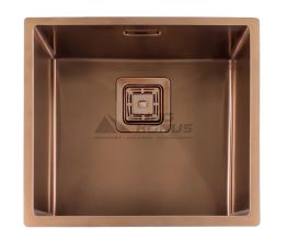 FABIANO Кухонная мойка Quadro 49 Nano Copper без крыла полированная (8216.401.0898)