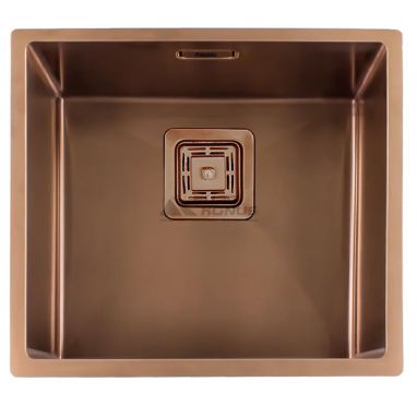 FABIANO Кухонная мойка Quadro 49 Nano Copper без крыла полированная (8216.401.0898)
