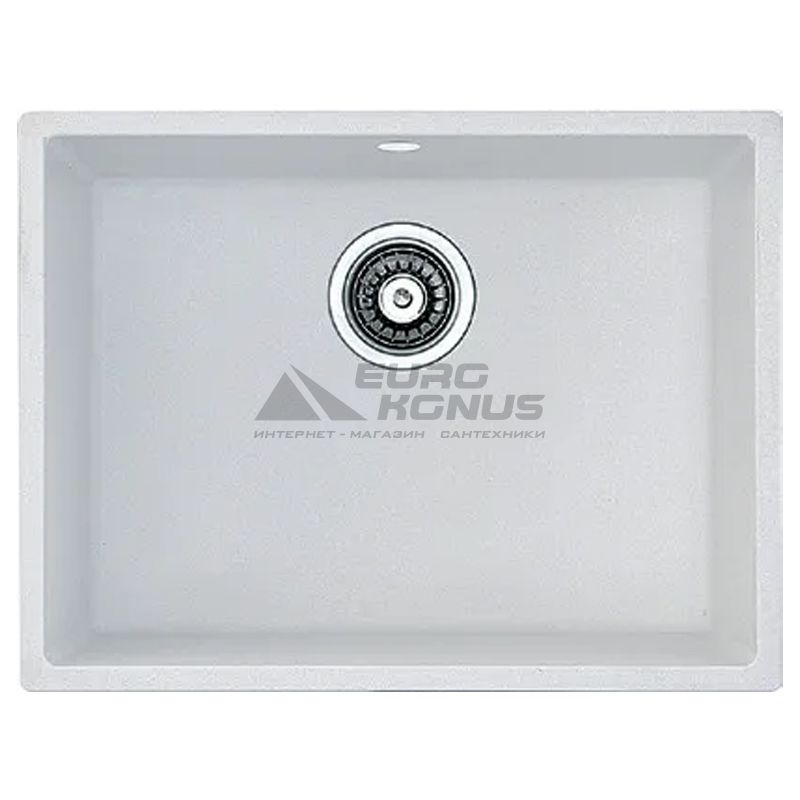 FABIANO Кухонная мойка Quadro 61x46 без крыла Alpine White (8221.301.0933)
