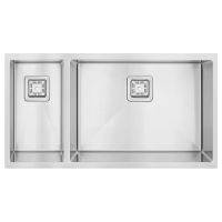 FABIANO Кухонная мойка Quadro 74x15 Right без крыла матово-полированная (8216.401.0900)