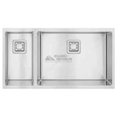 FABIANO Кухонная мойка Quadro 74x15 Right без крыла матово-полированная (8216.401.0900)