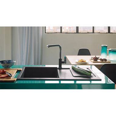 FRANKE Мойка врезная для кухни MARIS MRG 611-97 XL оборотная оникс (114.0367.737))