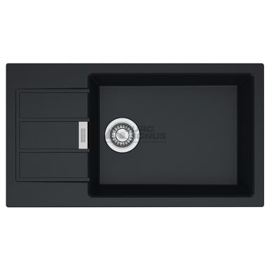 FRANKE Мойка врезная для кухни SIRIUS 2.0 S2D Slim 611-78 XL оборотная черный (143.0627.384)