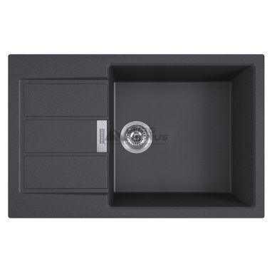 FRANKE Мойка врезная для кухни SIRIUS 2.0 S2D 611-78 XL оборотная черный (143.0621.335)