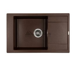 GRANADO Мойка врезная для кухни Almeria оборотная marron (3106)