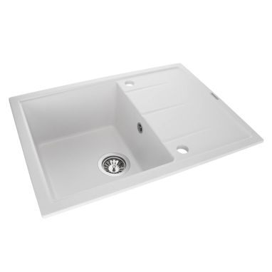 GRANADO Мойка врезная для кухни Blanos оборотная white (2505)