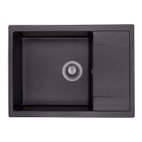 GRANADO Мойка врезная для кухни LINARES black shine (0801)