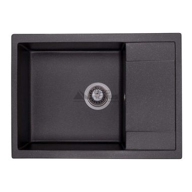 GRANADO Мойка врезная для кухни LINARES black shine (0801)