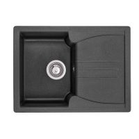 GRANADO Мойка врезная для кухни SALAMANKA black shine (0601)