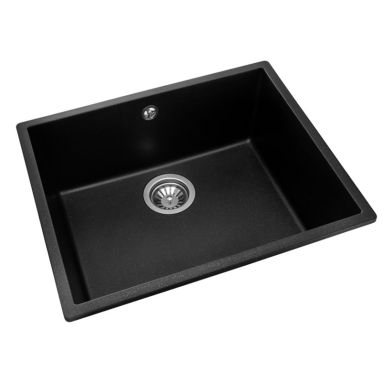GRANADO Мойка под столешницу для кухни Under Top Max без крыла black shine (3001)
