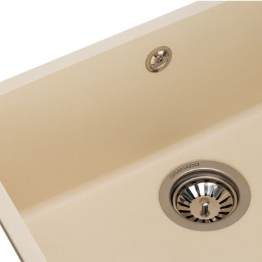 GRANADO Мойка под столешницу для кухни Under Top Max без крыла ivory (3004)