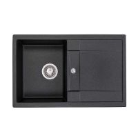 GRANADO Мойка врезная для кухни VALENCIA black shine (0701)