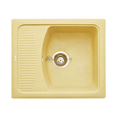 GRANITIKA Мойка врезная для кухни Cube Bevel беж (CB585020-800)