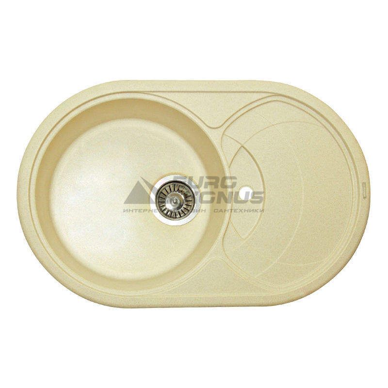 GRANITIKA Мойка врезная для кухни Oval крем (O785020-206)