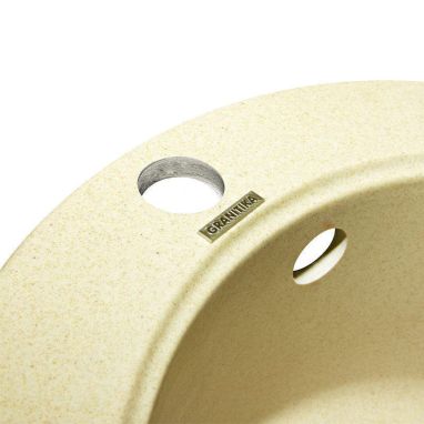 GRANITIKA Мойка врезная для кухни Round крем (R454520-206)