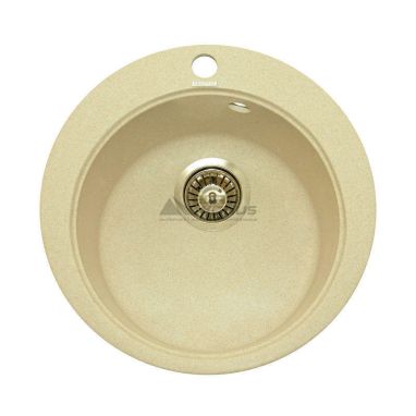 GRANITIKA Мойка врезная для кухни Round крем (R454520-206)