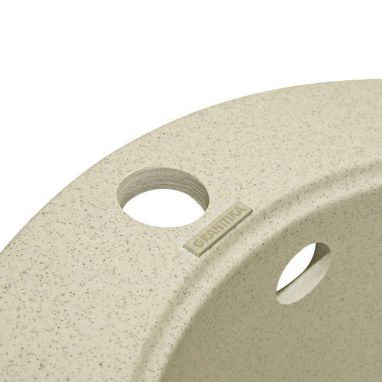 GRANITIKA Мойка врезная для кухни Round лен (R454520-210)