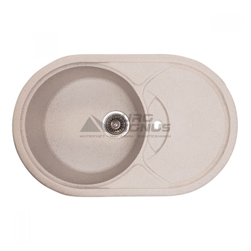 HAIBA Мойка врезная для кухни HB8310-G322 оборотная Beige (HB0978)
