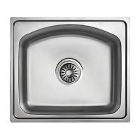 HAIBA Мойка врезная для кухни 48x42 Decor без крыла декор (HB0528)