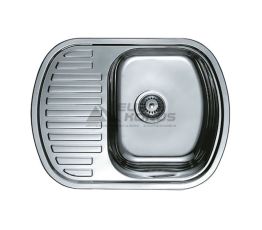 HAIBA Мойка врезная для кухни 63x49 Satin оборотная матовая (HB0552)