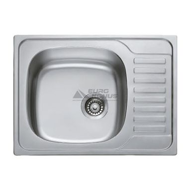 HAIBA Мойка врезная для кухни 65x50 Decor оборотная декор (HB0553)