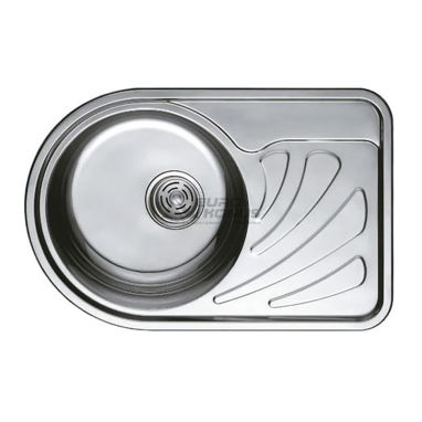HAIBA Мойка врезная для кухни 67x44 Decor правое крыло декор (HB0557)