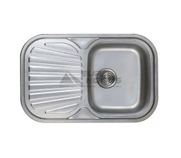 HAIBA Мойка врезная для кухни 74x48 Polish оборотная полированная (HB0560)