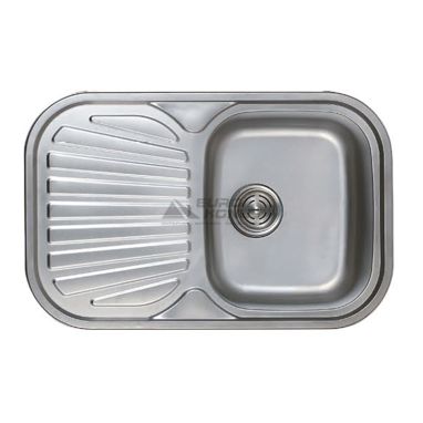 HAIBA Мойка врезная для кухни 74x48 Decor оборотная декор (HB0559)