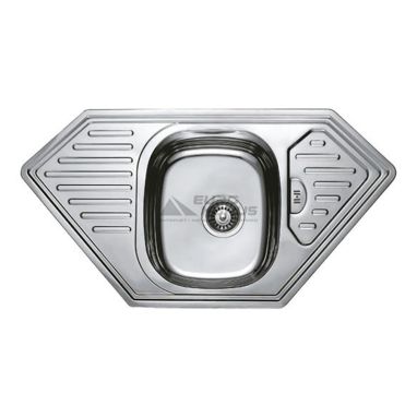 HAIBA Мойка врезная для кухни 95x50 Decor угловая декор (HB0574)