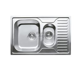 HAIBA Мойка врезная для кухни Armonia 78x50 Polish оборотная полированная (HB0571)