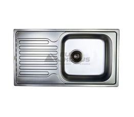 HAIBA Мойка врезная для кухни 78x43 Decor оборотная декор (HB0564)