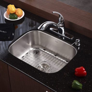 KRAUS Мойка под столешницу для кухни KBU12 без крыла матовая