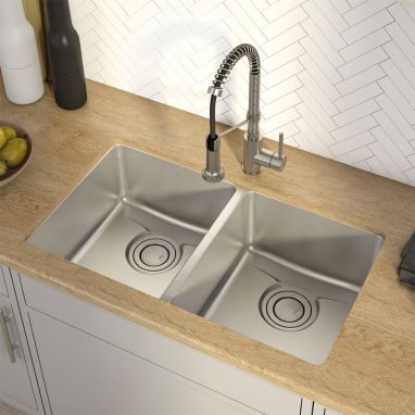 KRAUS Мойка под столешницу для кухни KD1UD33B без крыла матовая