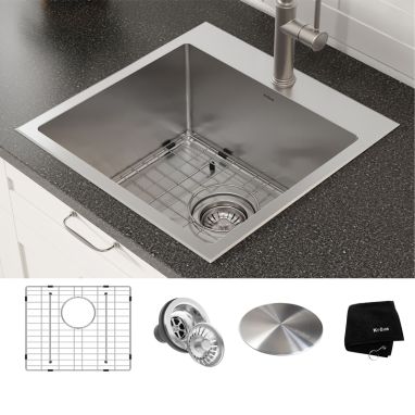 KRAUS Мойка врезная для кухни STANDART PRO без крыла матовая (KHT301-18)