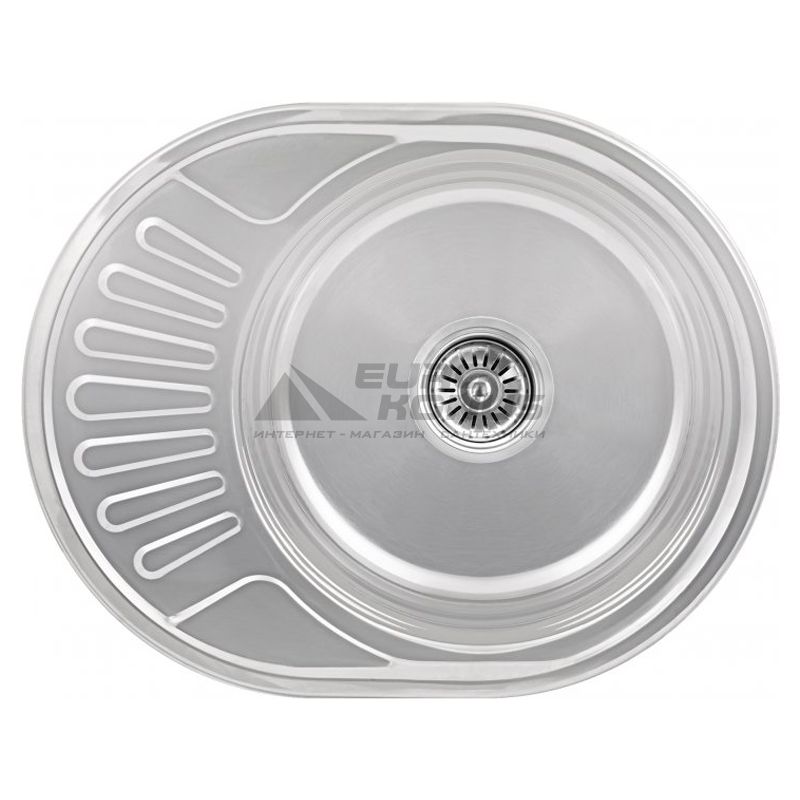 KRONER Мойка врезная для кухни KRP Polierte-5745 0.6 мм 180 мм оборотная полированная (CV022772)