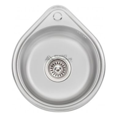 KRONER Мойка врезная для кухни KRP Satin-4539 0.8 мм 180 мм без крыла матовая (CV022757)
