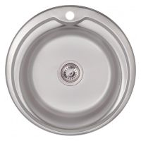 KRONER Мойка врезная для кухни KRP Satin-510 0.8 мм 180 мм без крыла матовая (CV022770)