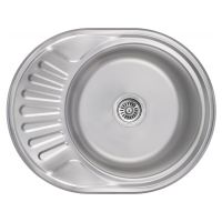 KRONER Мойка врезная для кухни KRP Satin-5745 0.6 мм 180 мм оборотная матовая (CV022773)