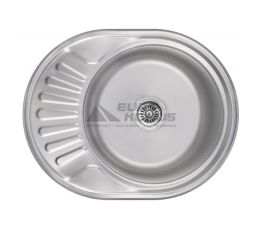 KRONER Мойка врезная для кухни KRP Satin-5745 0.6 мм 180 мм оборотная матовая (CV022773)