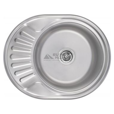 KRONER Мойка врезная для кухни KRP Satin-5745 0.8 мм 180 мм оборотная матовая (CV022775)