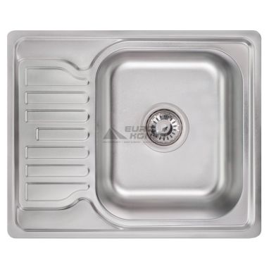 KRONER Мойка врезная для кухни KRP Satin-5848 0.8 мм 180 мм оборотная матовая (CV022777)