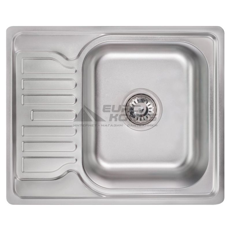 KRONER Мойка врезная для кухни KRP Satin-5848 0.8 мм 180 мм оборотная матовая (CV022777)