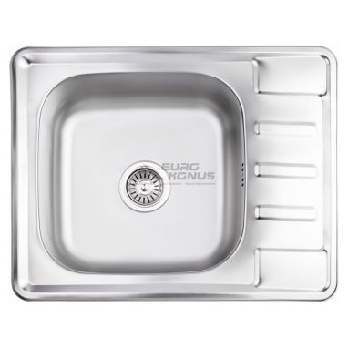 KRONER Мойка врезная для кухни KRP Satin-6350 0.8 мм 180 мм оборотная матовая (CV022779)