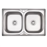 KRONER Мойка врезная для кухни KRP Satin-7948Z 0.8 мм 180 мм без крыла матовая (CV022790)
