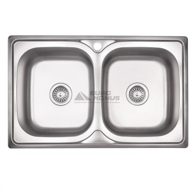 KRONER Мойка врезная для кухни KRP Satin-7948Z 0.8 мм 180 мм без крыла матовая (CV022790)