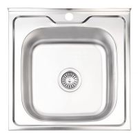 KRONER Мойка накладная для кухни KRP Satin-5050 0.6 мм 160 мм без крыла матовая (CV022819)